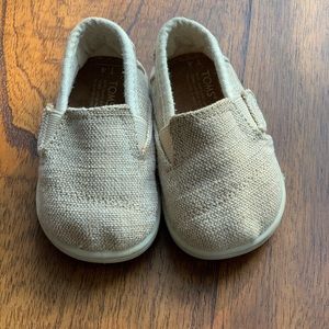 Tiny Toms Size T4, Canvas In Natural Color, Unisex